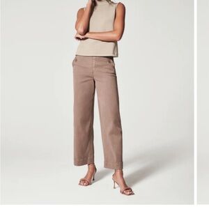 SPANX cropped cotton twill pants